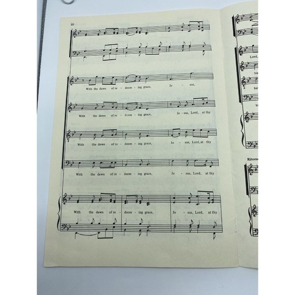 Silent Night Robert J. Powell Choral Concertato Sheet Music G-2522 GIA Pub 1982 - Picture 5 of 5